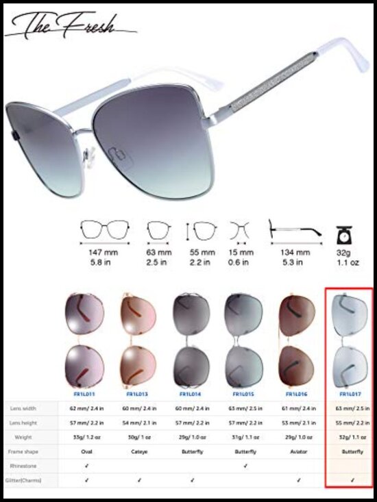 Crystal Rhinestone Sunglasses UV400 Protection Oversized Metal Frame Gift Box
